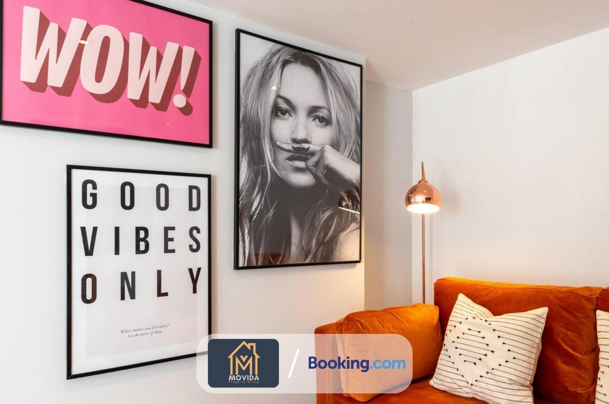 Stylish Two Bed Town Centre Apartment By Movida Property Group Short Lets & Serviced Accommodation With Parking Harrogate Exterior foto
